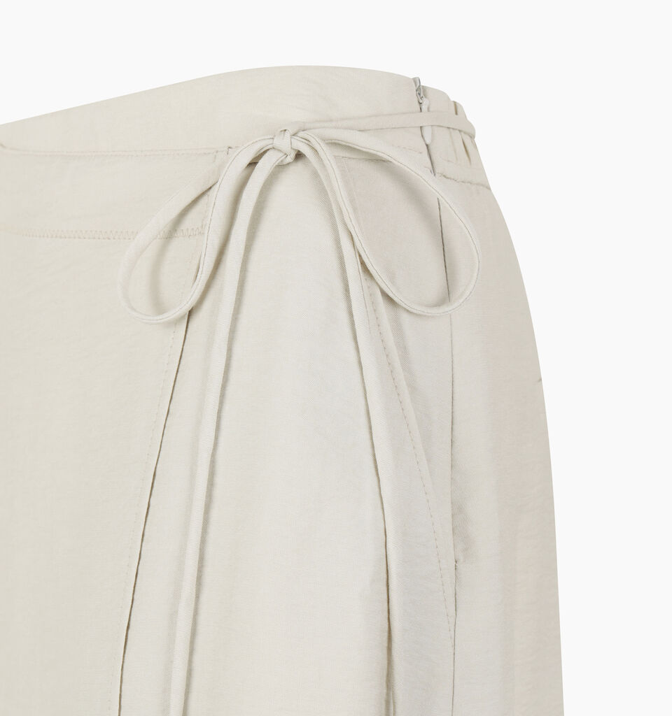 Beige wrap skirt  - null - Beige | Sisley K image number 3